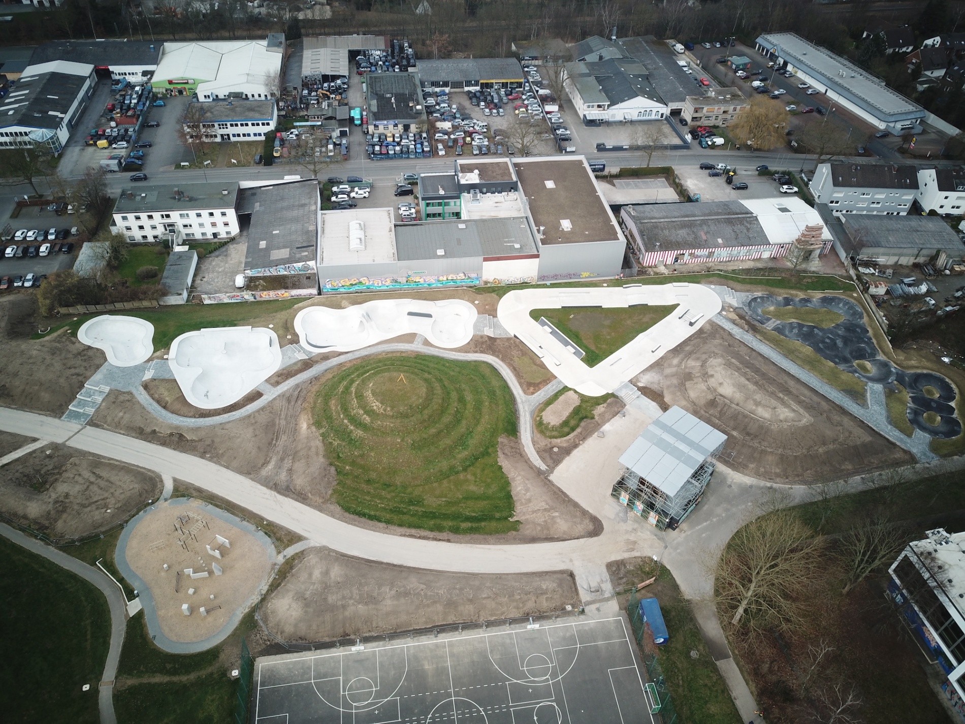 The new Hombruch skatepark in Dortmund is officially open